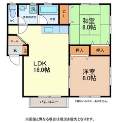 プレジデントおおい　2号館の物件間取画像